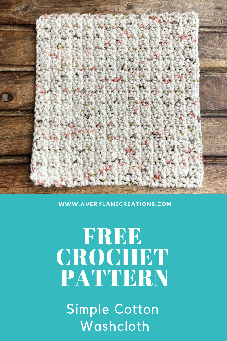 free washcloth/dishcloth crochet pattern