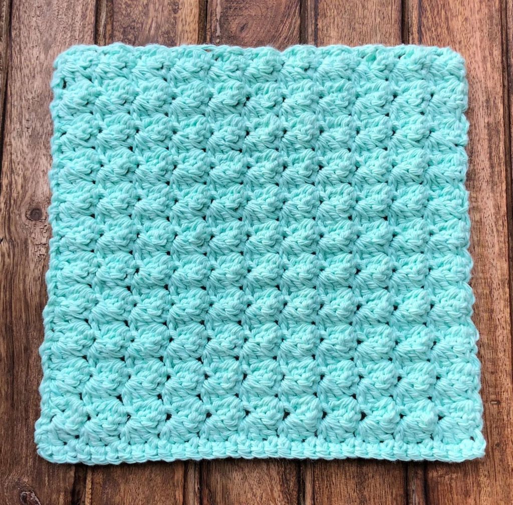 crochet blanket stitch washcloth