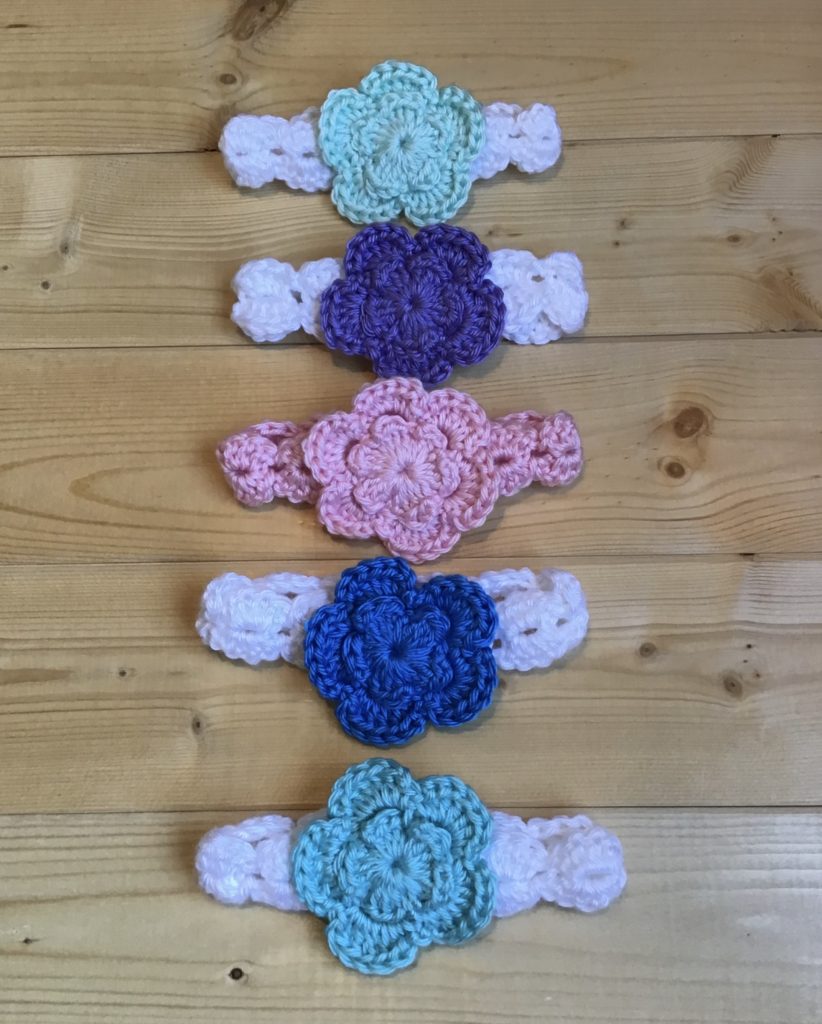 crochet baby headband