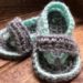 crochet baby flip flops