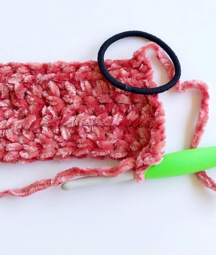 crochet hair tie into foundation
