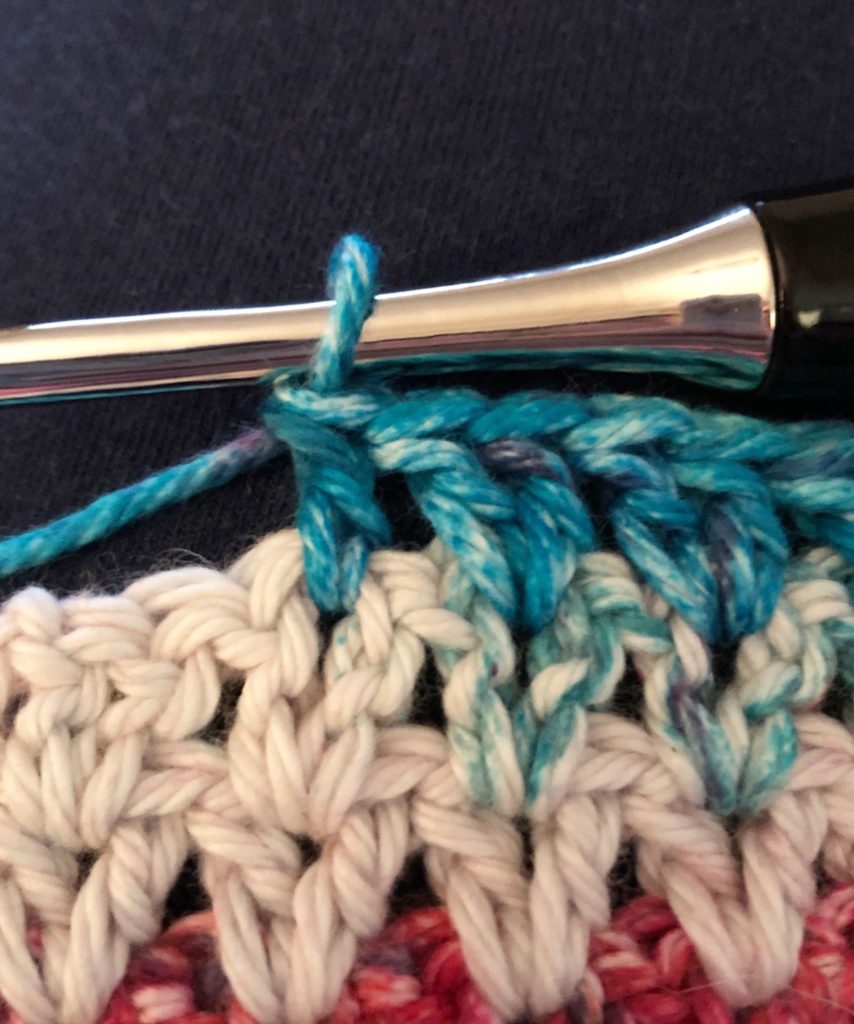 double v stitch crochet washcloth double crochet