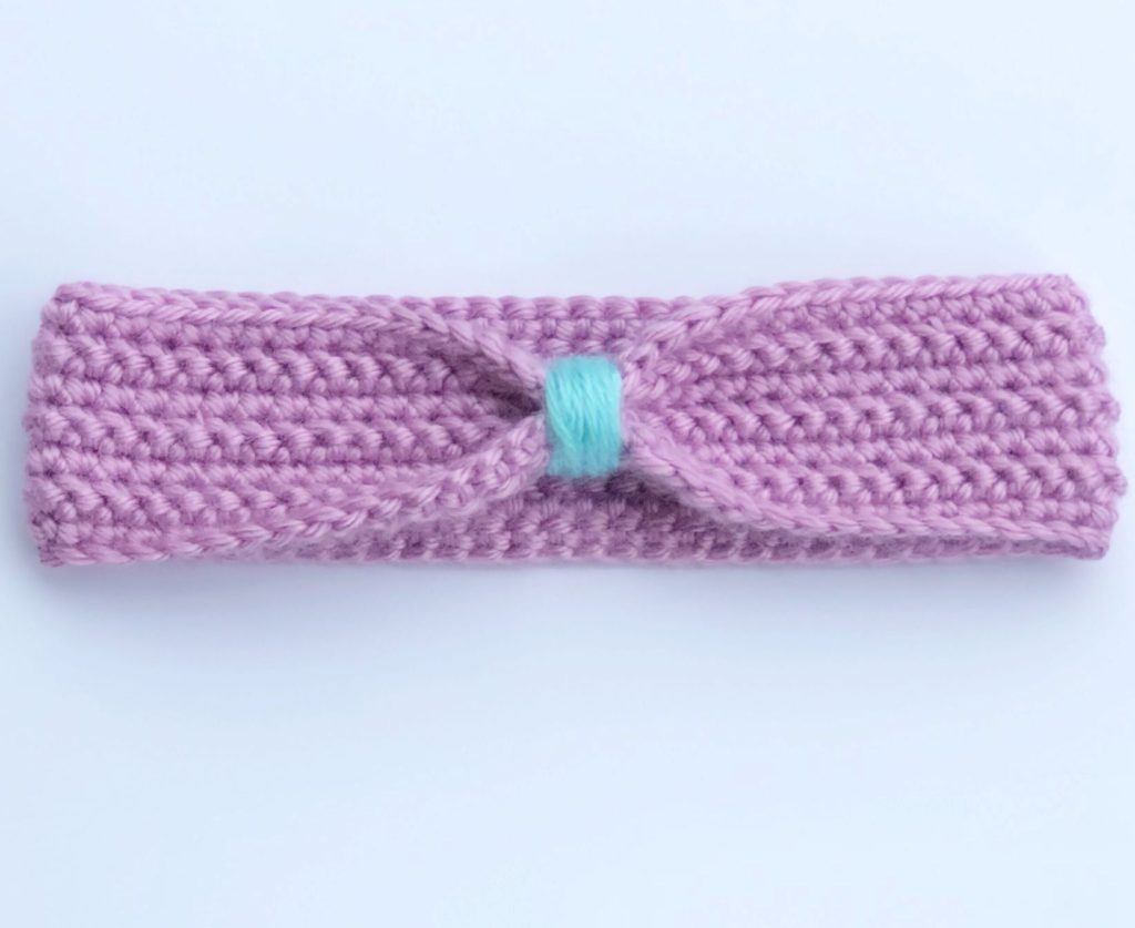 oakleigh headband herringbone half double crochet stitch