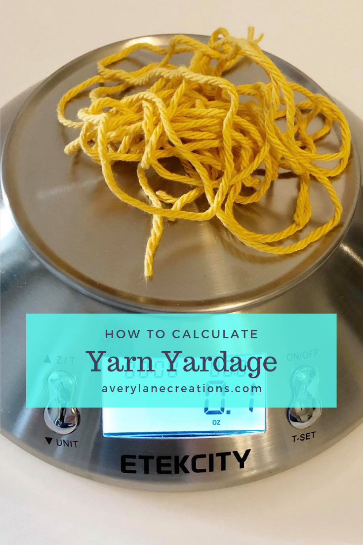 How to Calculate Yarn Yardage - Avery Lane Creations