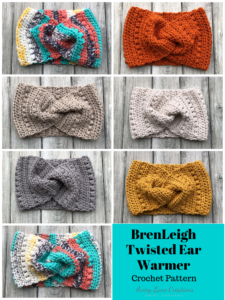 twisted ear warmer crochet pattern