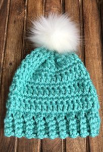 crochet chunky beanie hat