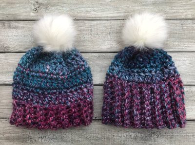 Simple Super Chunky Pom Pom Hat Crochet Pattern, Quick and Easy Winter  Beanie Pattern, Super Bulky Yarn 