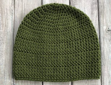 crochet brimless beanie hat pattern