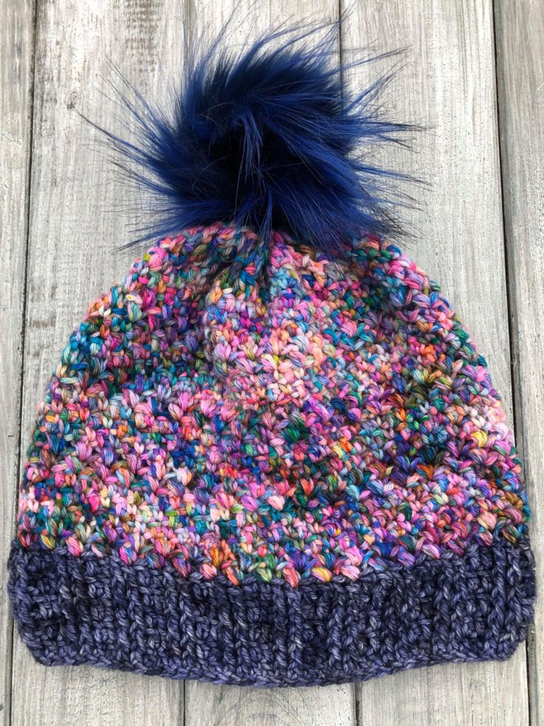 avery lane creations hand dyed yarn beanie