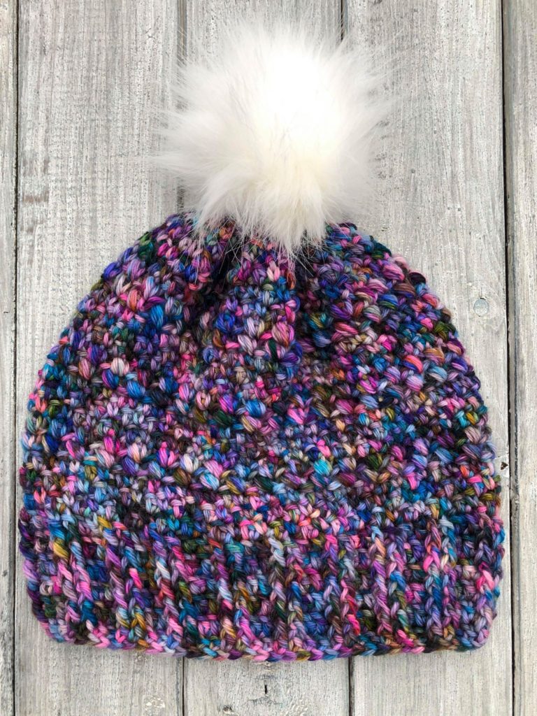 avery lane creations hand dyed yarn beanie