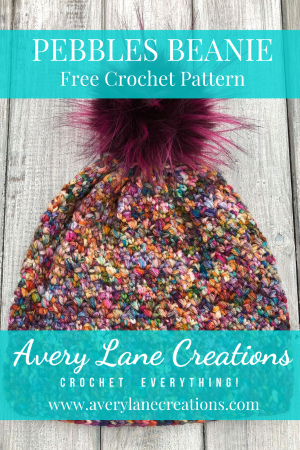 pebbles beanie hat crochet pattern