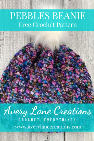 pebbles beanie hat crochet pattern