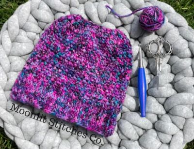 crochet yarn pattern pebble beanie hat