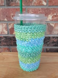 Free Crochet Pattern: Sunshine Iced Coffee Cup Cozy - Avery Lane Creations