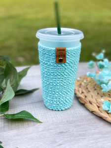 Free Iced Coffee Cozy Crochet Pattern by Avery Lane Creations