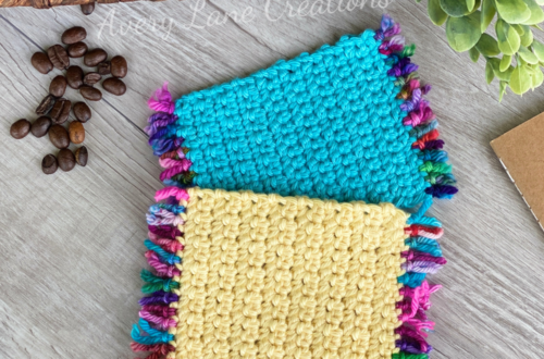 sunshine mug rug free crochet pattern