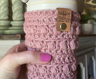 CROCHET PATTERN to Make a Pumpkin Cup Cozy With Spiral Stem for Hot or Cold  Drinks, Coffee Sleeve, Tea Drink Soda Cozy, Pdf Download. 