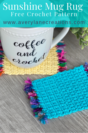 Free Crochet Pattern: Sunshine Iced Coffee Cup Cozy - Avery Lane